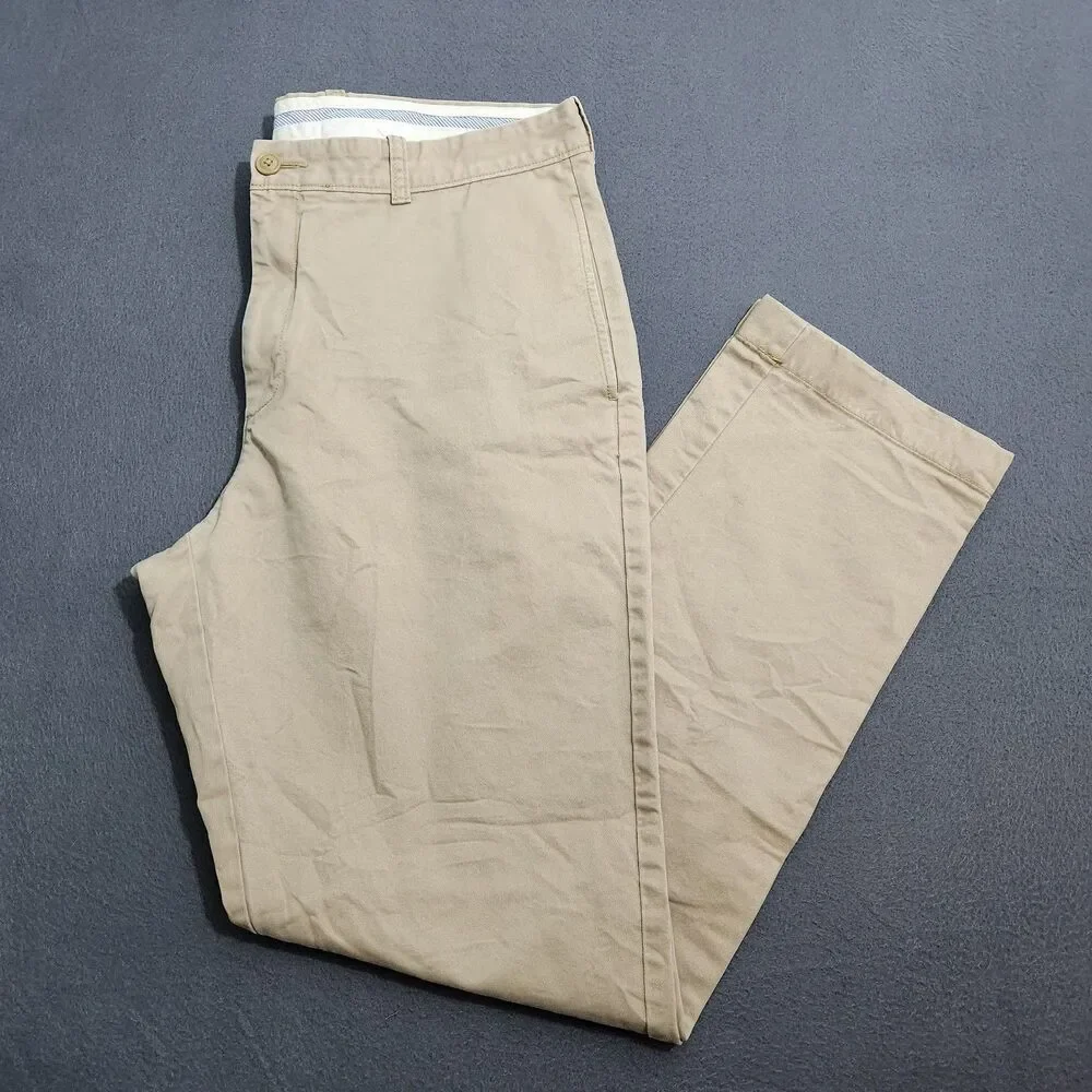 J. Crew 1040 Chino Pants Men 36X34(32) Tan Straight Leg